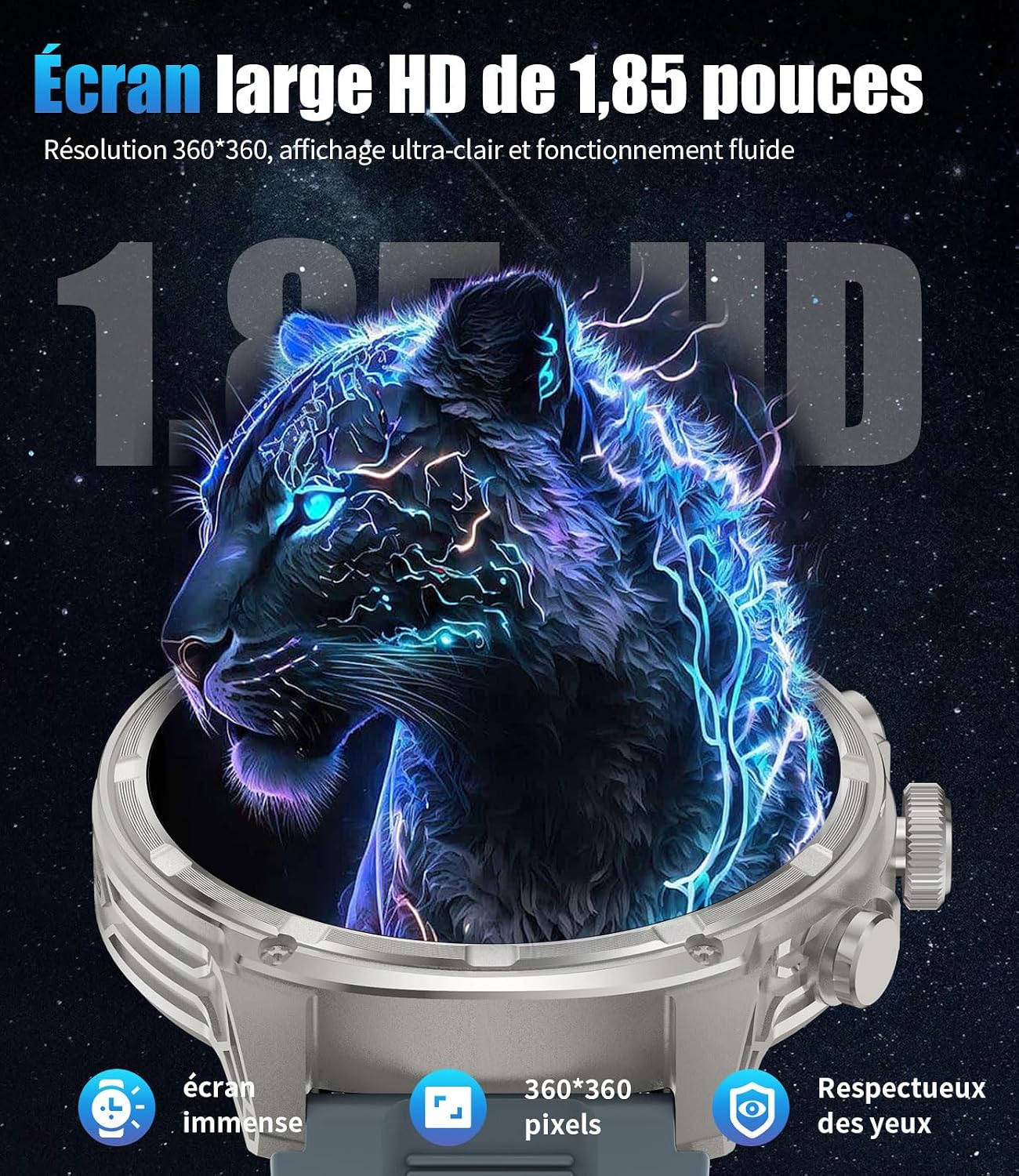 Detalle 2 de LIGE Montre Militaire 1,85''