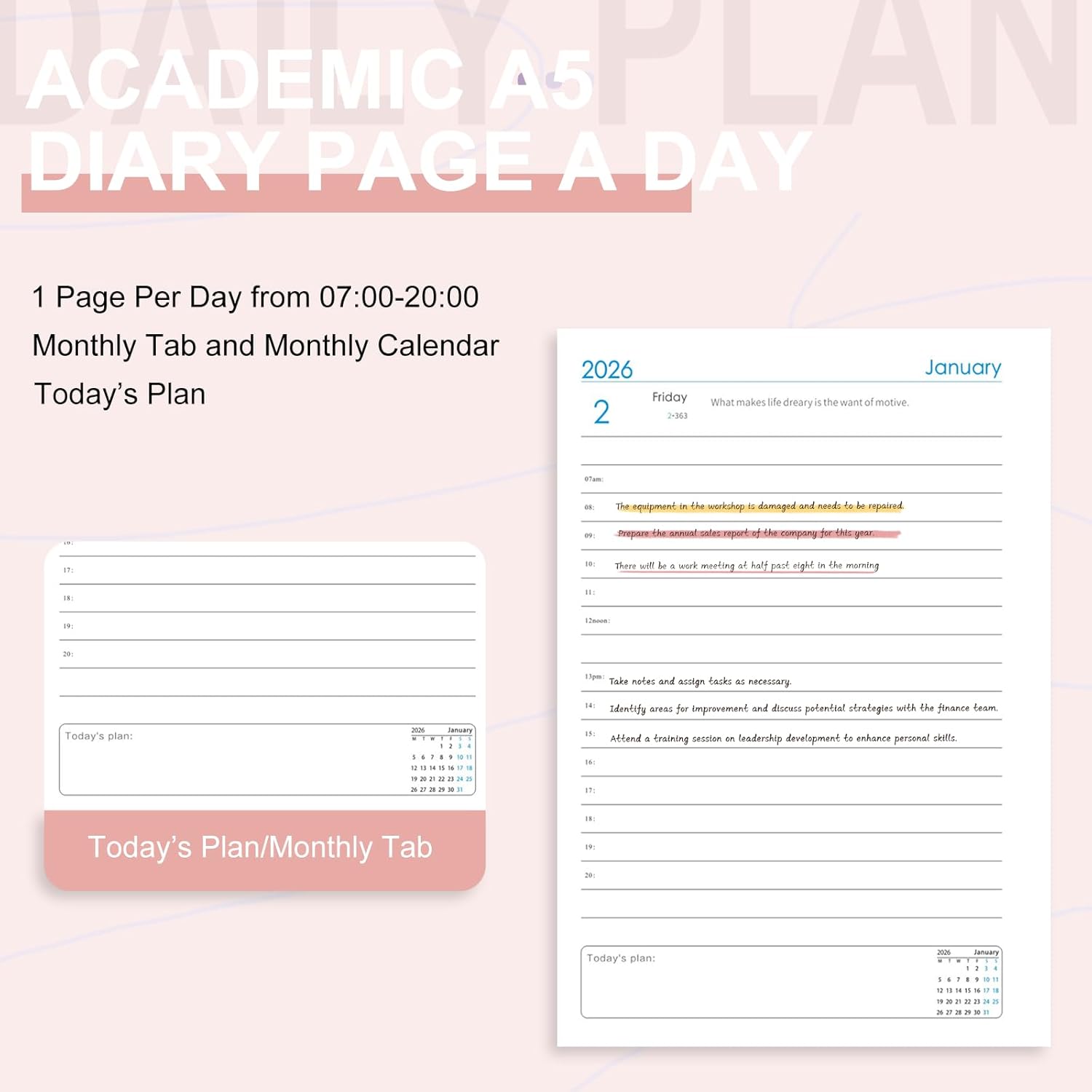 Thumbnail 3 de agenda académica 2026 A5 día por página