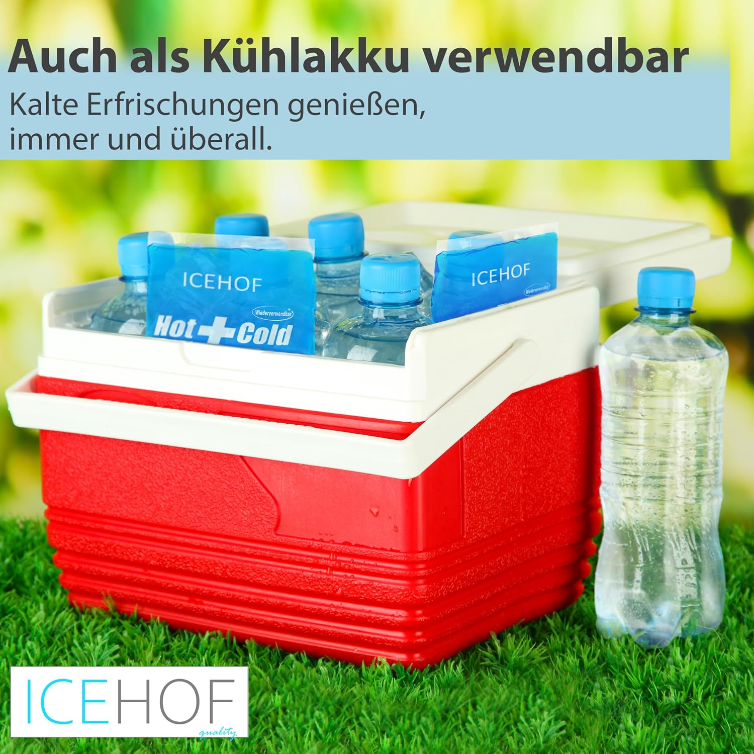 Thumbnail 6 de ICEHOF Kühlpads (2x groß) – Modernstes Soft-Gel, lange Kühl- und Wärmedauer