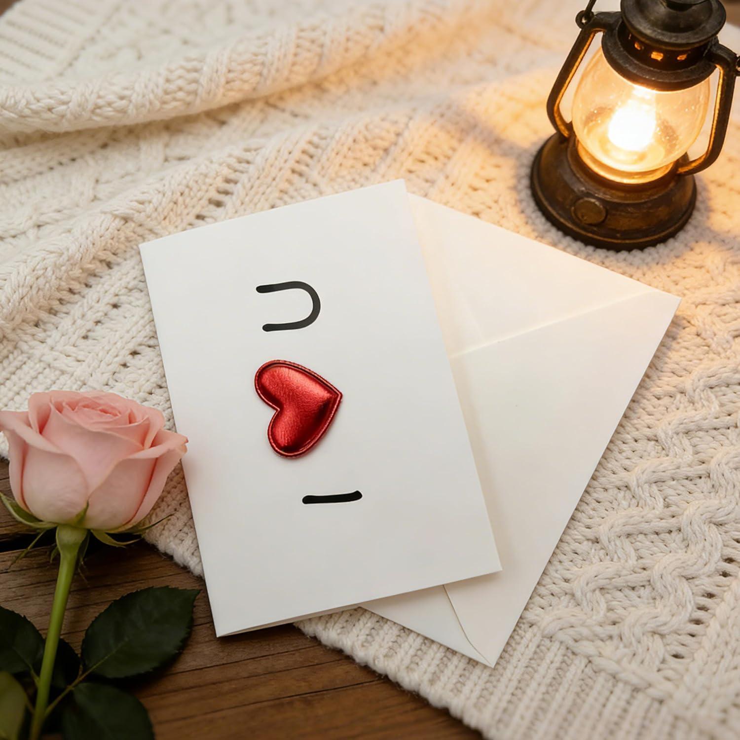 Thumbnail 2 de Xcdhemde 4 Biglietto D'auguri D'amore - 10x15 cm, 2 design 'I Love You' e 'Love' con 4 bustine