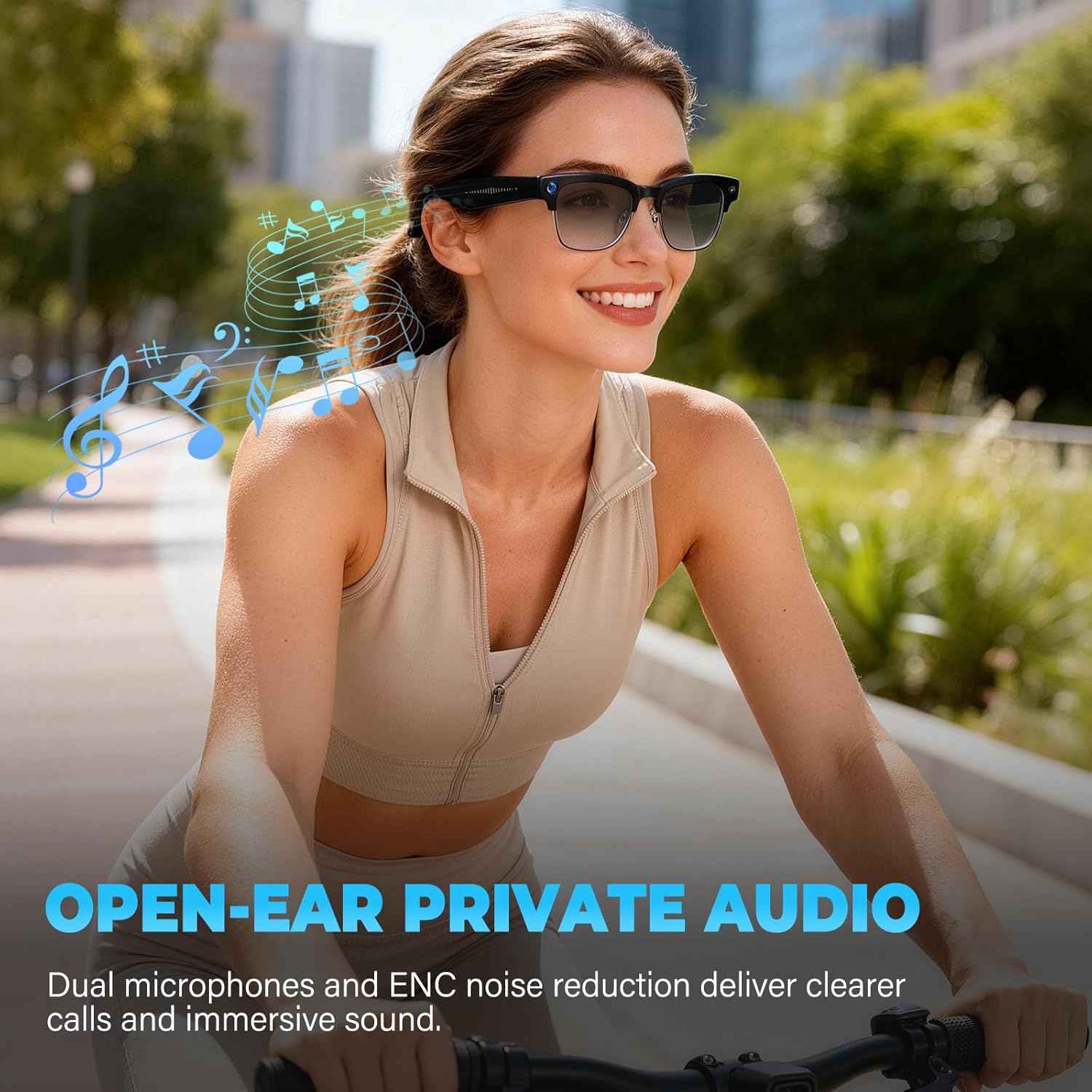 Thumbnail 2 de SGUKZF AI Smart Glasses with Camera: 4K Recording, Real-Time Translation, Open-Ear Audio