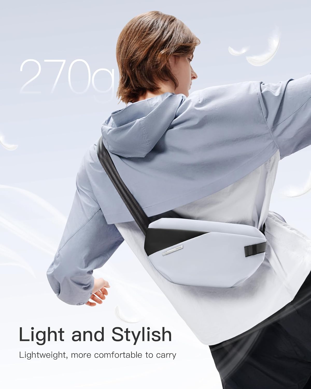 Detalle de Inateck Sac Banane Ville Femme & Homme – Sacoche légère, multi-usage, réglable et imperméable