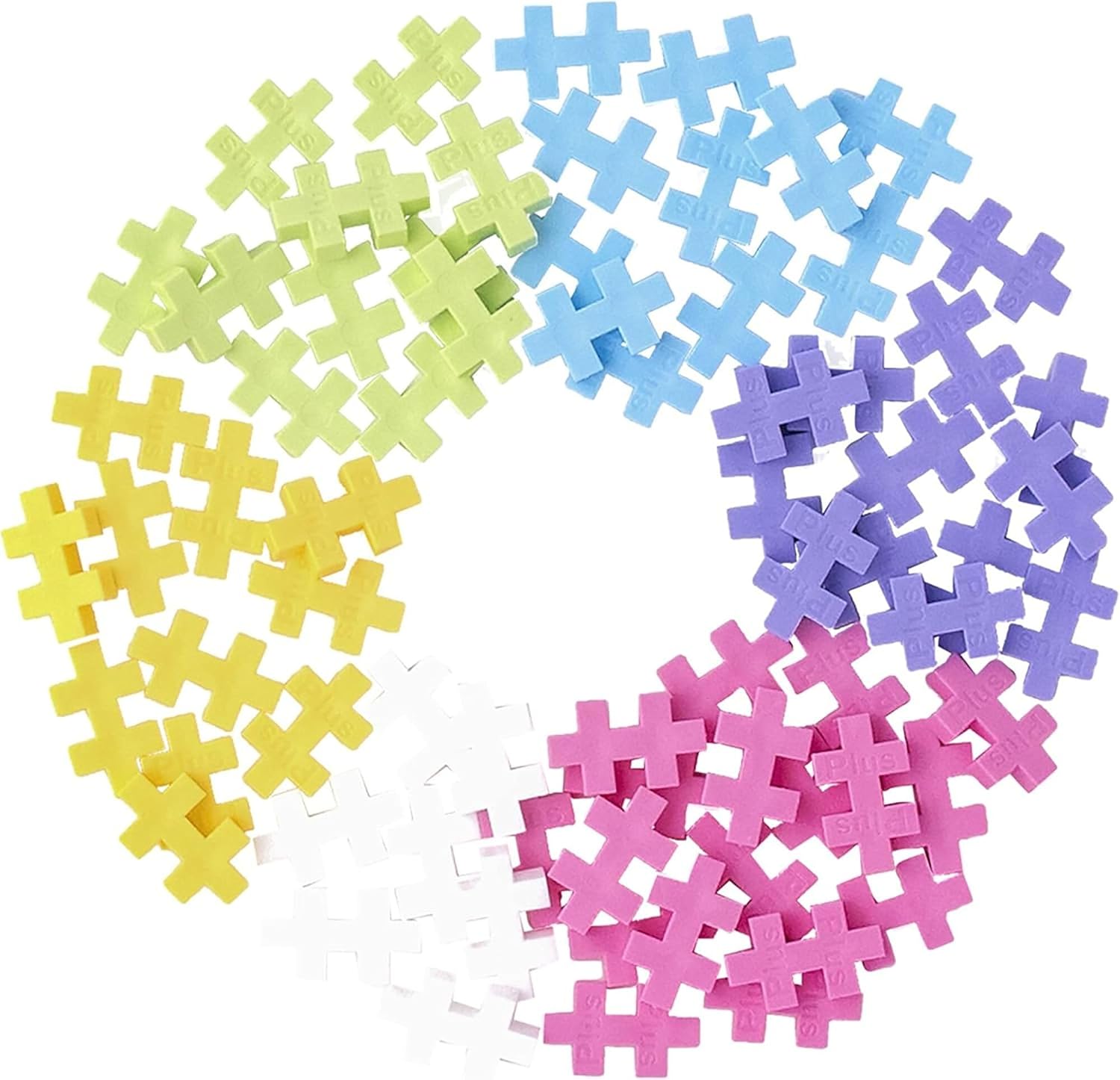 Detalle de PLUS PLUS Building Blocks Toy (240 pcs) pastel creative STEM play for ages 5+