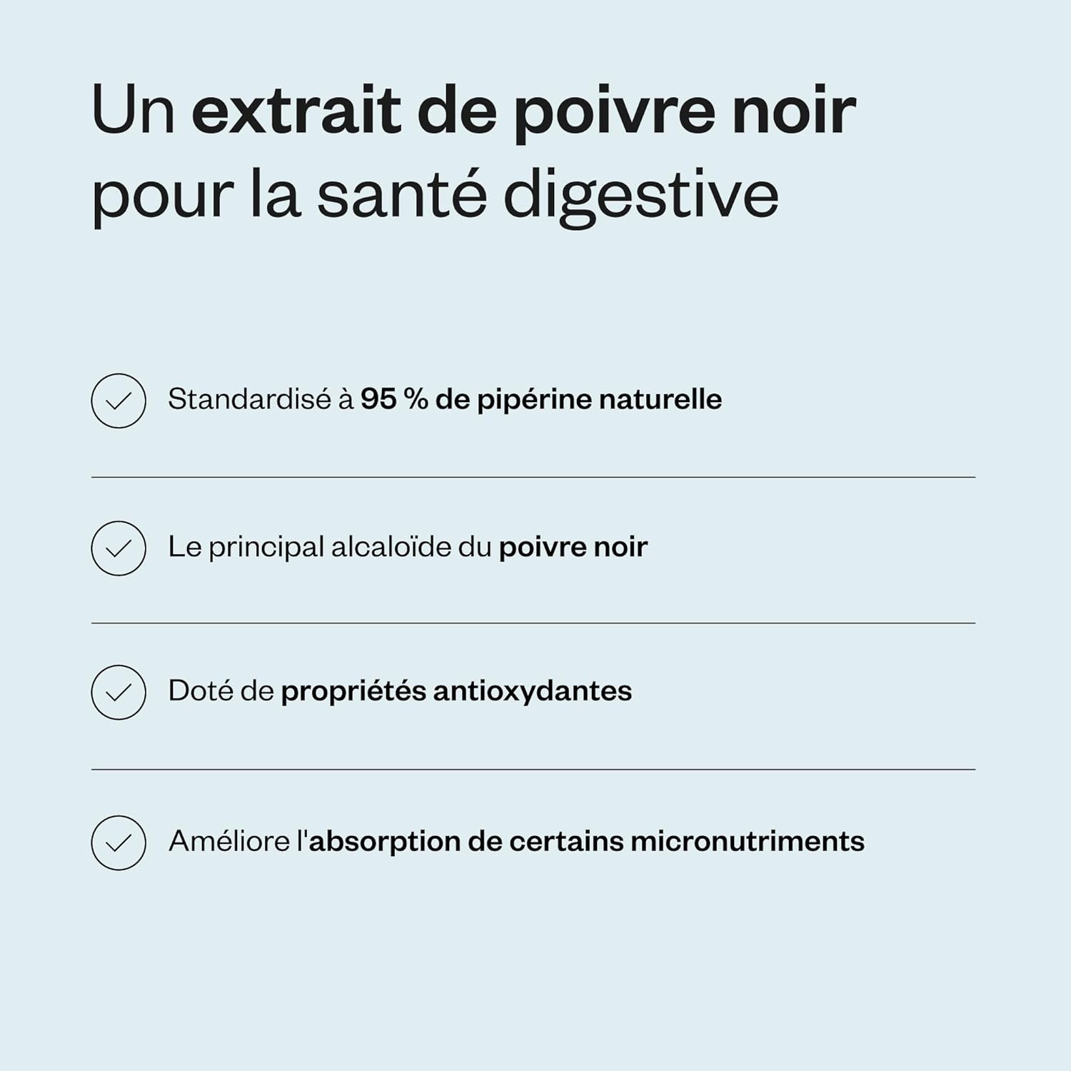 Thumbnail 3 de Bioperine - Extrait de Poivre Noir standardisé 95% de pipérine pour améliorer la biodisponibilité
