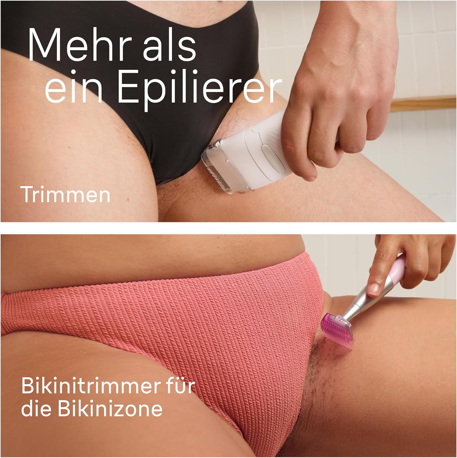 Thumbnail 5 de Braun Silk-épil 7 Epilierer 7-210 (weiß/rosa) mit Bikinitrimmer – wasserdicht, Wet & Dry