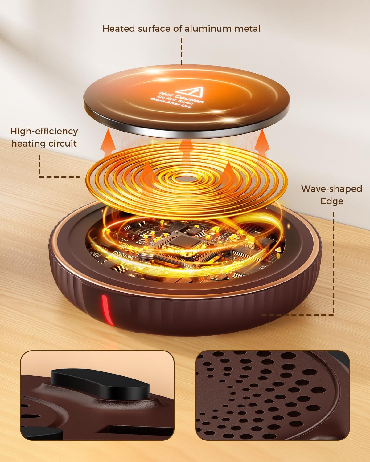 Detalle de HouseGem Candle Warmer Plate 4.8-inch
