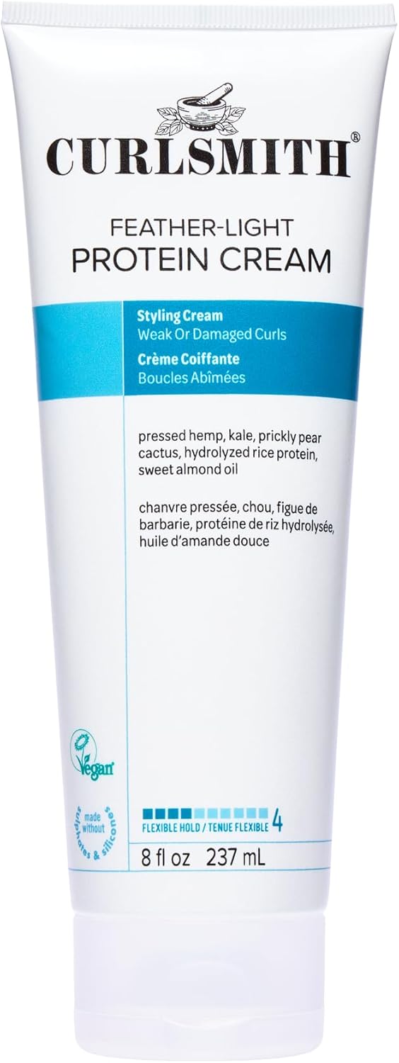 Detalle de Curlsmith Feather Light Protein Cream – Crème protéinée légère pour boucles délicates ou abîmées