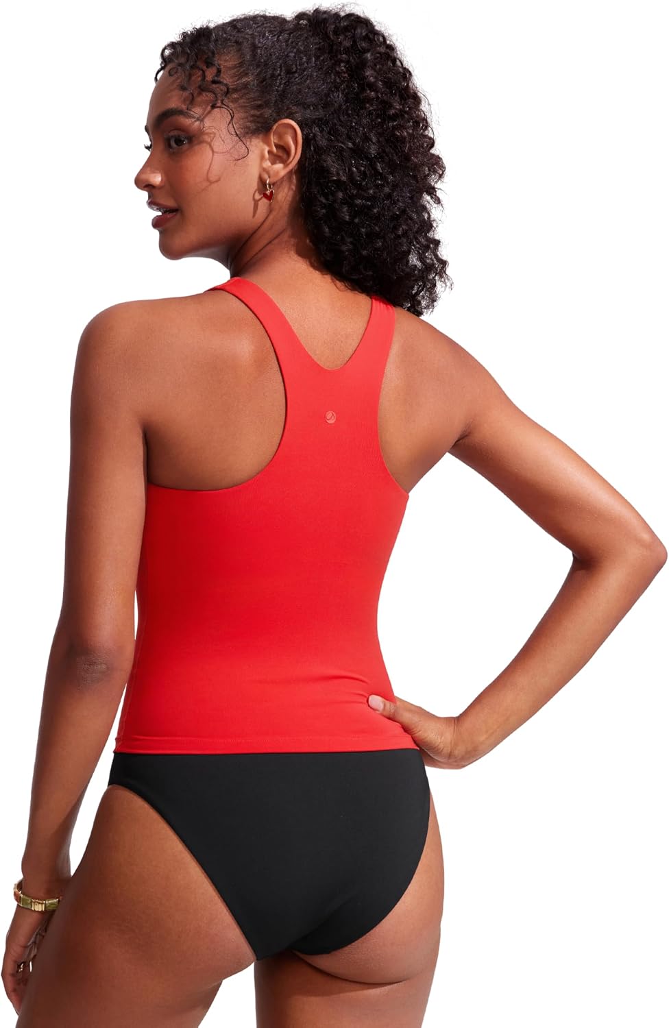 Detalle 2 de CRZ YOGA Racerback tankini à col montant (haut seulement) — maintien confortable pour nager