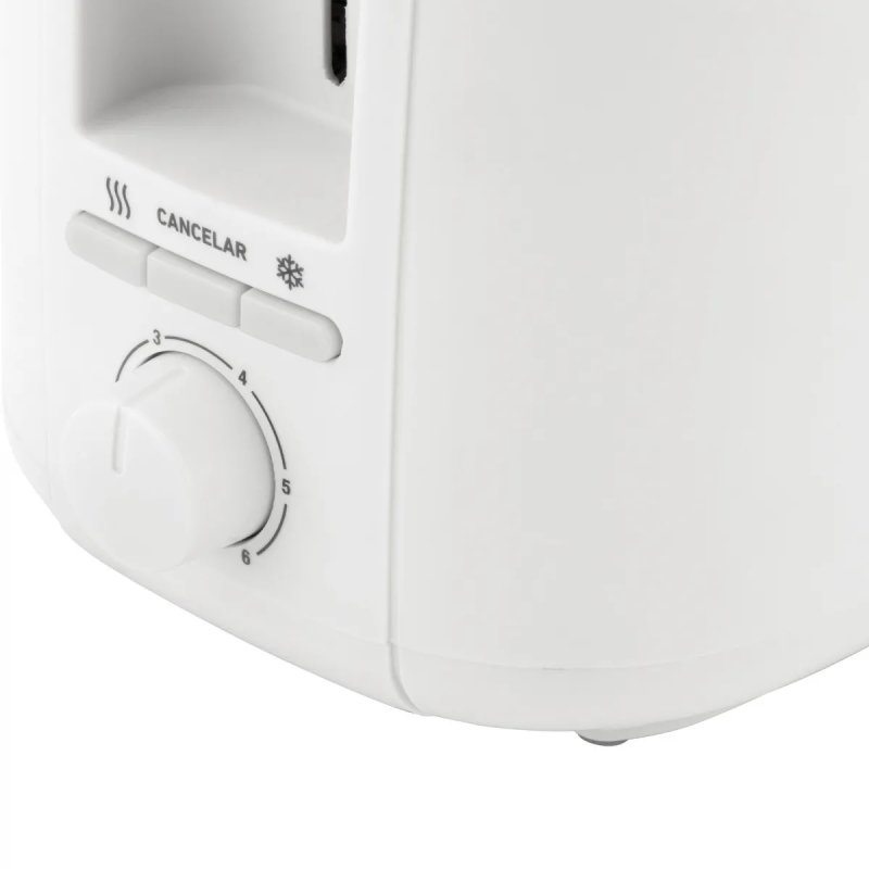 Detalle 2 de Tostadora Jata 1400W con 7 niveles y 2 ranuras – Blanco