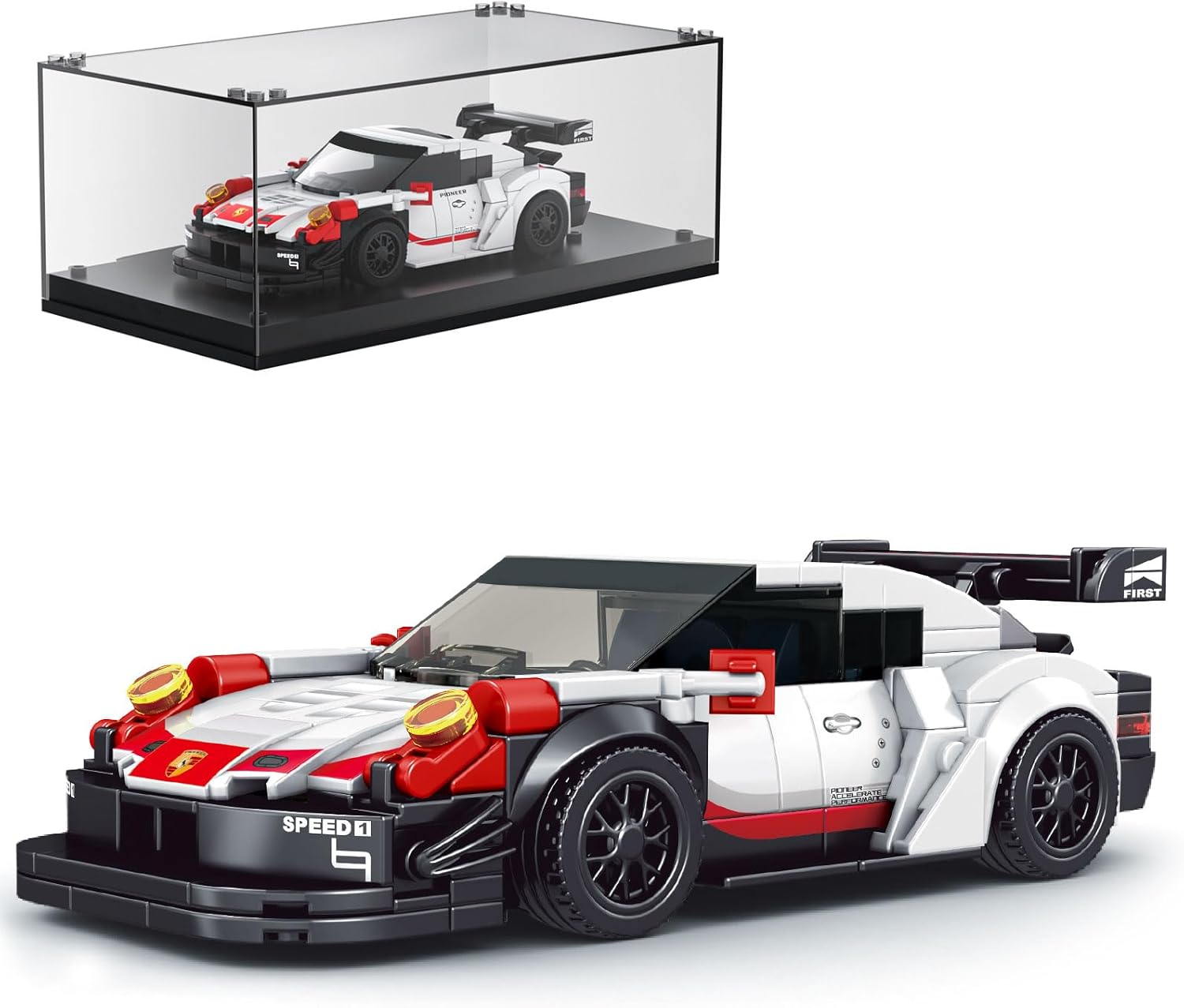 Detalle de Mould King 27010 Speed Champion Rennwagen 349 Teile