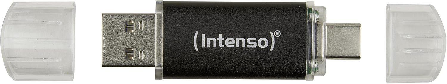 Detalle de Intenso Twist Line 256 GB – pendrive USB 3.2 Gen 1x1, USB-C i USB-A, antracytowy