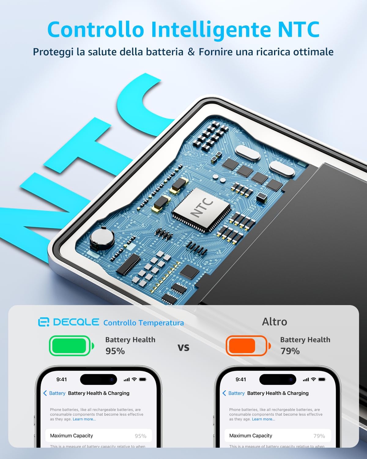 Detalle 1 de decqle Air powerbank MagSafe 5000 mAh