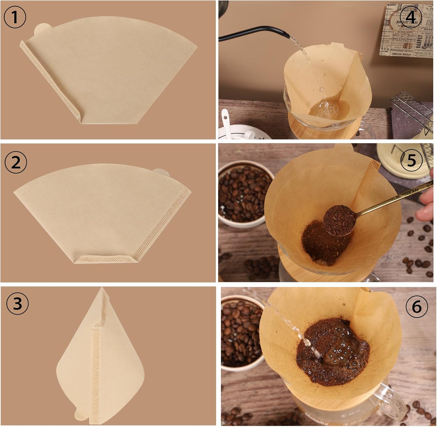 Detalle 2 de Unbranded #4 Cone Coffee Filters 160 Count