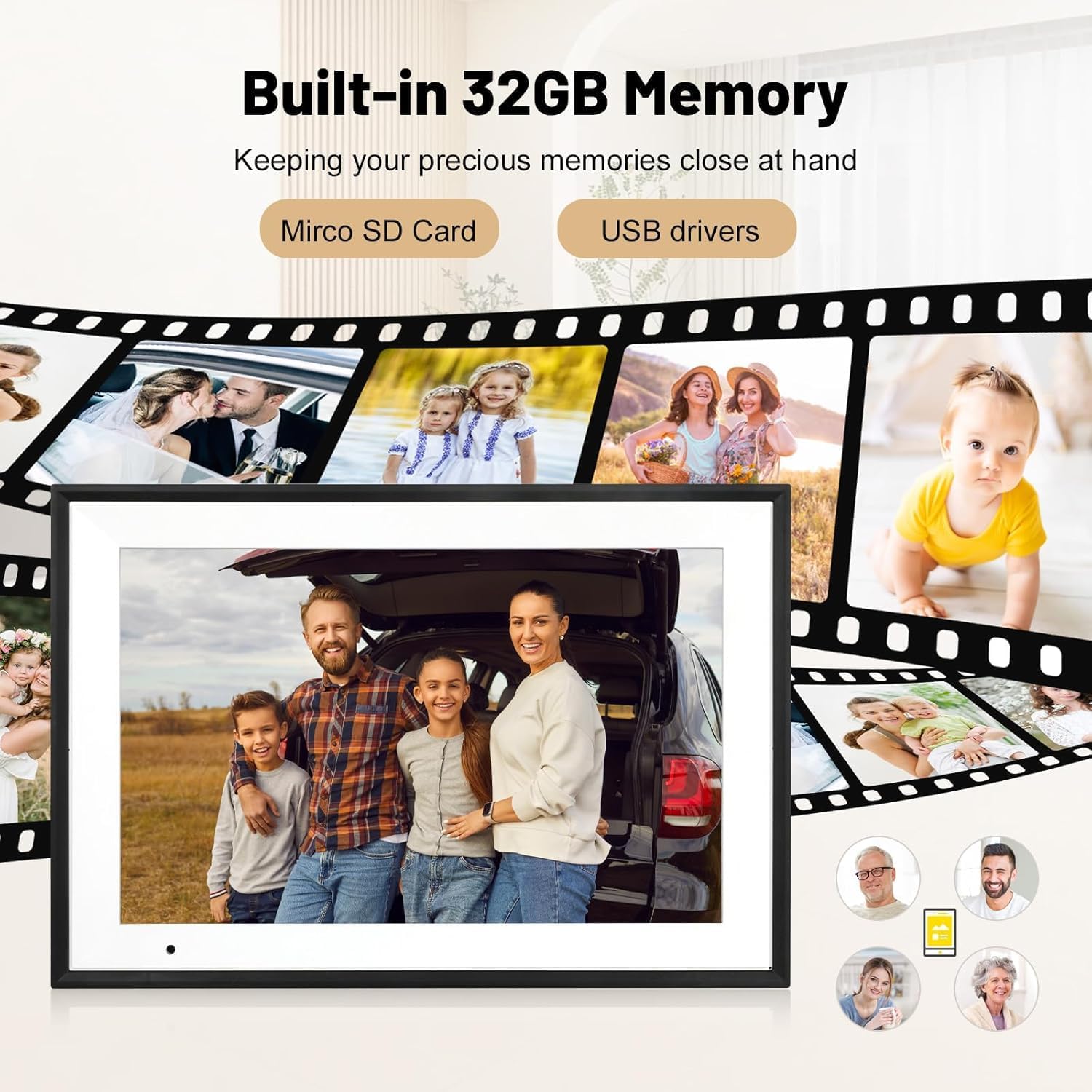 Thumbnail 3 de 10.1-inch 32 GB Digital Photo Frame
