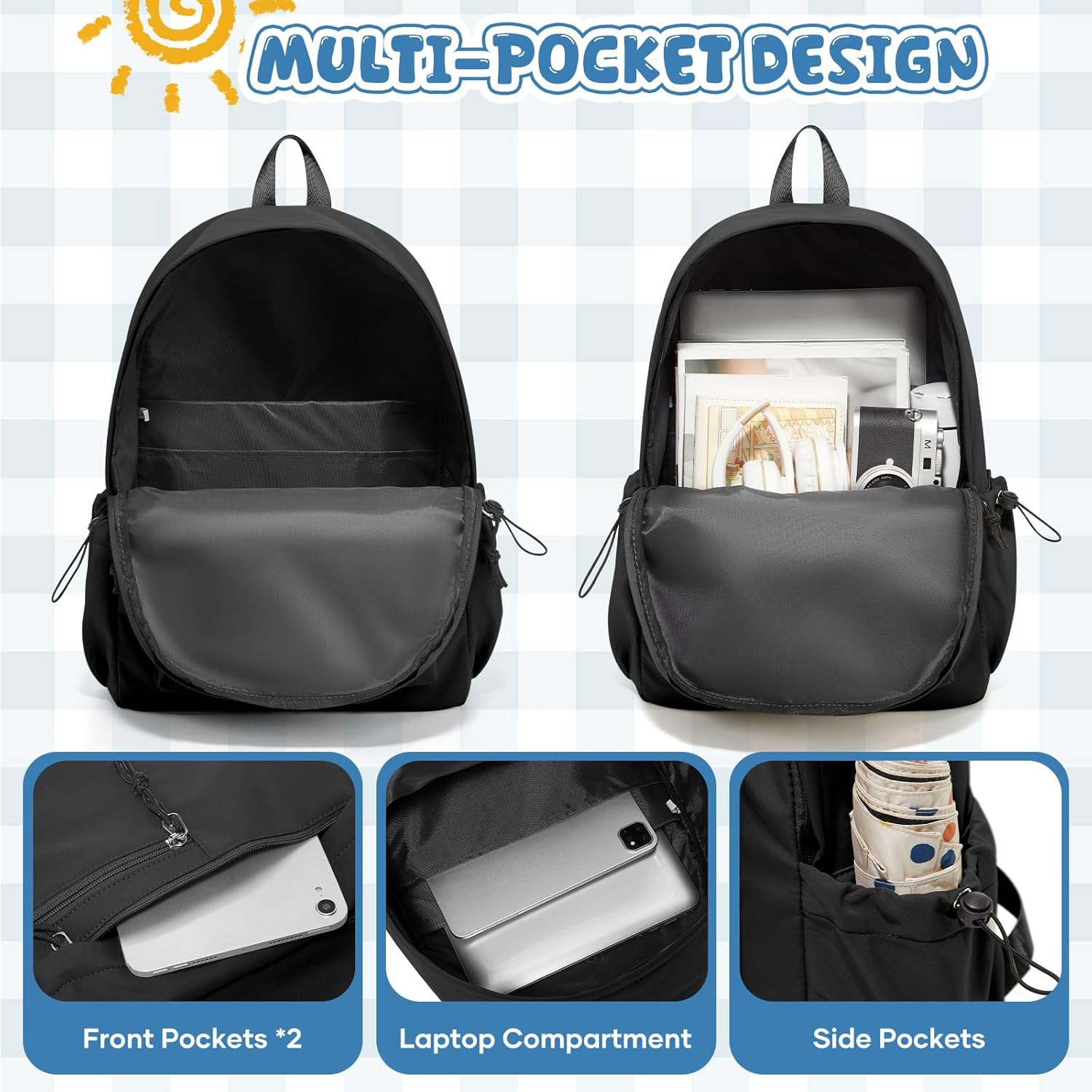 Detalle de WEPLAN School Backpack 19L 14in laptop