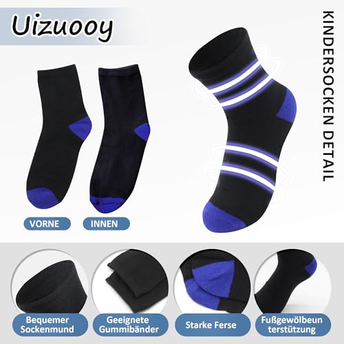 Thumbnail 1 de Uizuooy Chaussettes de sport pour enfants – 12 paires coton respirantes (2876-39_42)