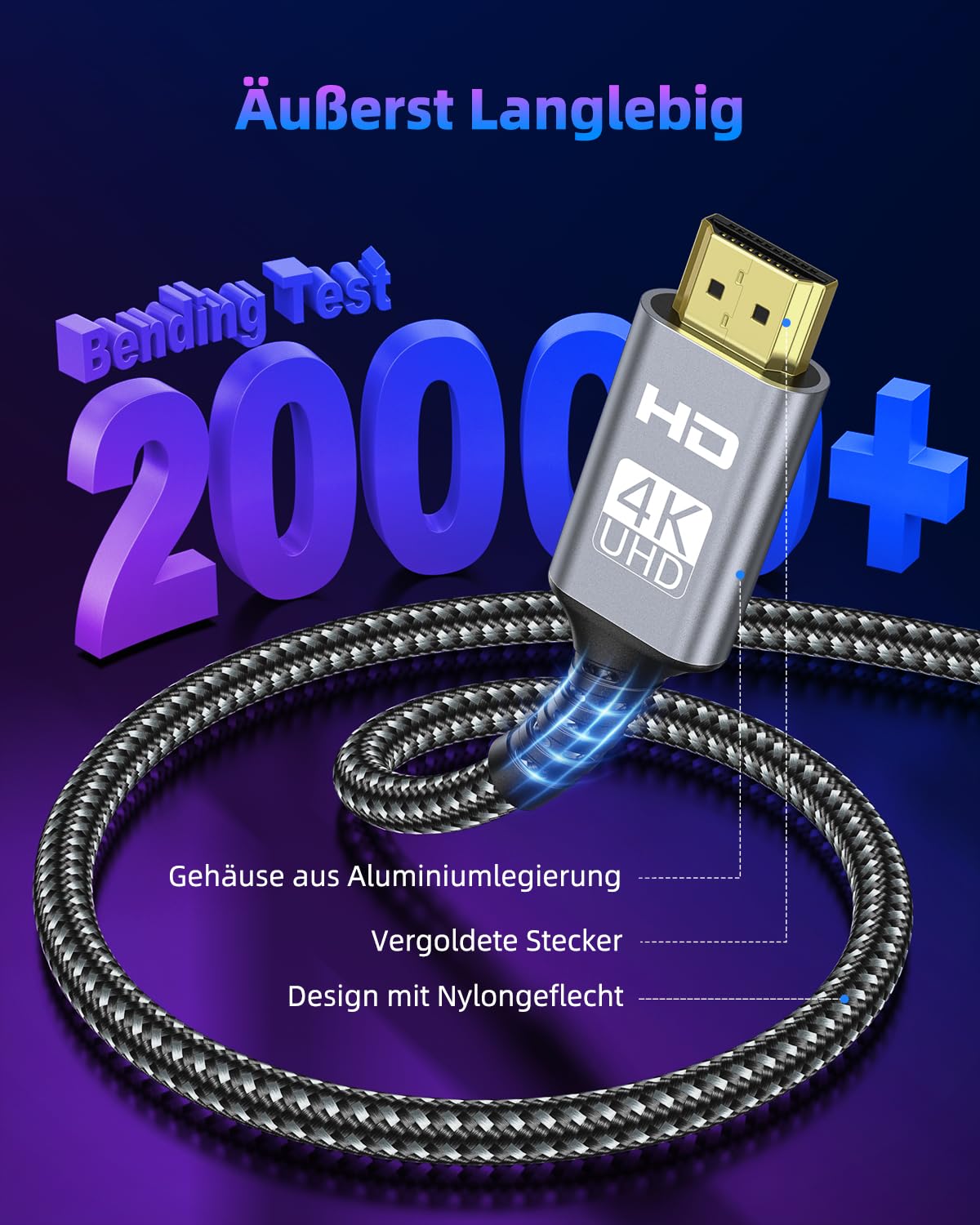 Thumbnail 6 de ZEENVIC Mini HDMI auf HDMI Kabel 3 m