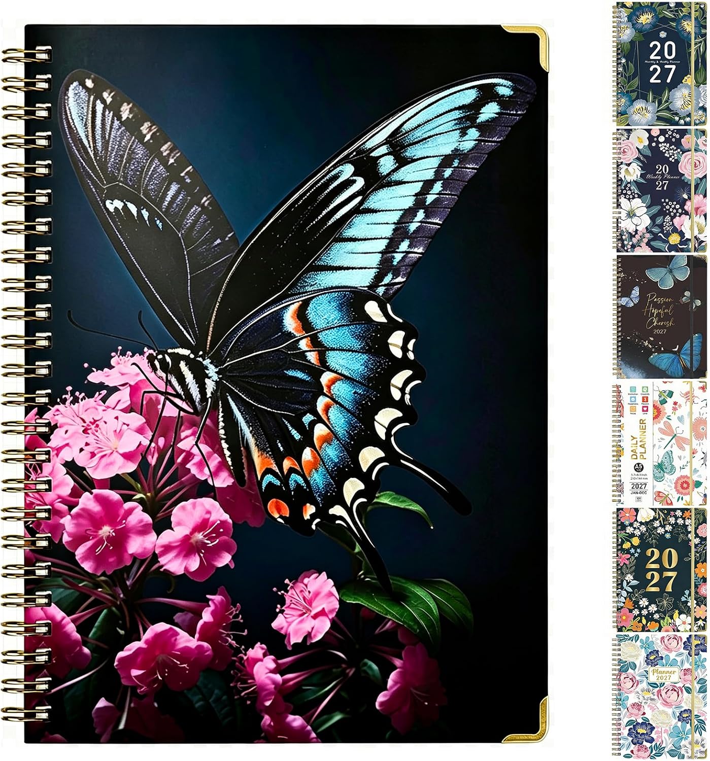 Detalle de SOVYEN 2027 A5 Planner with Monthly Tabs, Weekly Layouts and Spiral Binding