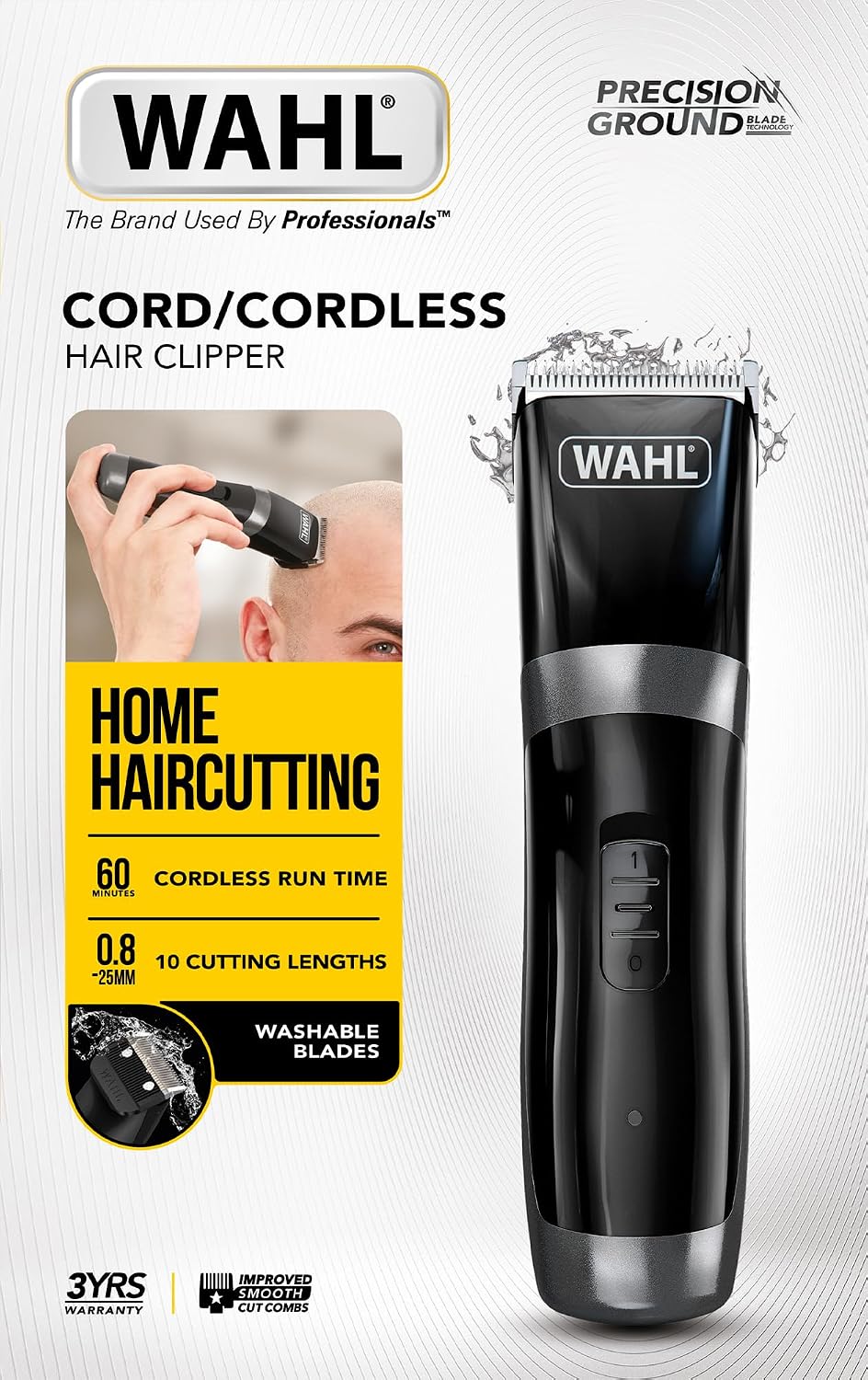 Detalle de Wahl Cord/Cordless Hair Clipper: A practical home haircut kit for steady results