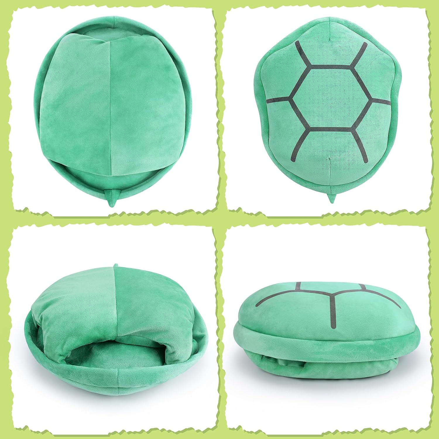 Thumbnail 3 de Fortuning's JDS Large Turtle Shell Plush Pillow 25.5 inch – Wearable Cosplay Turtle Shell