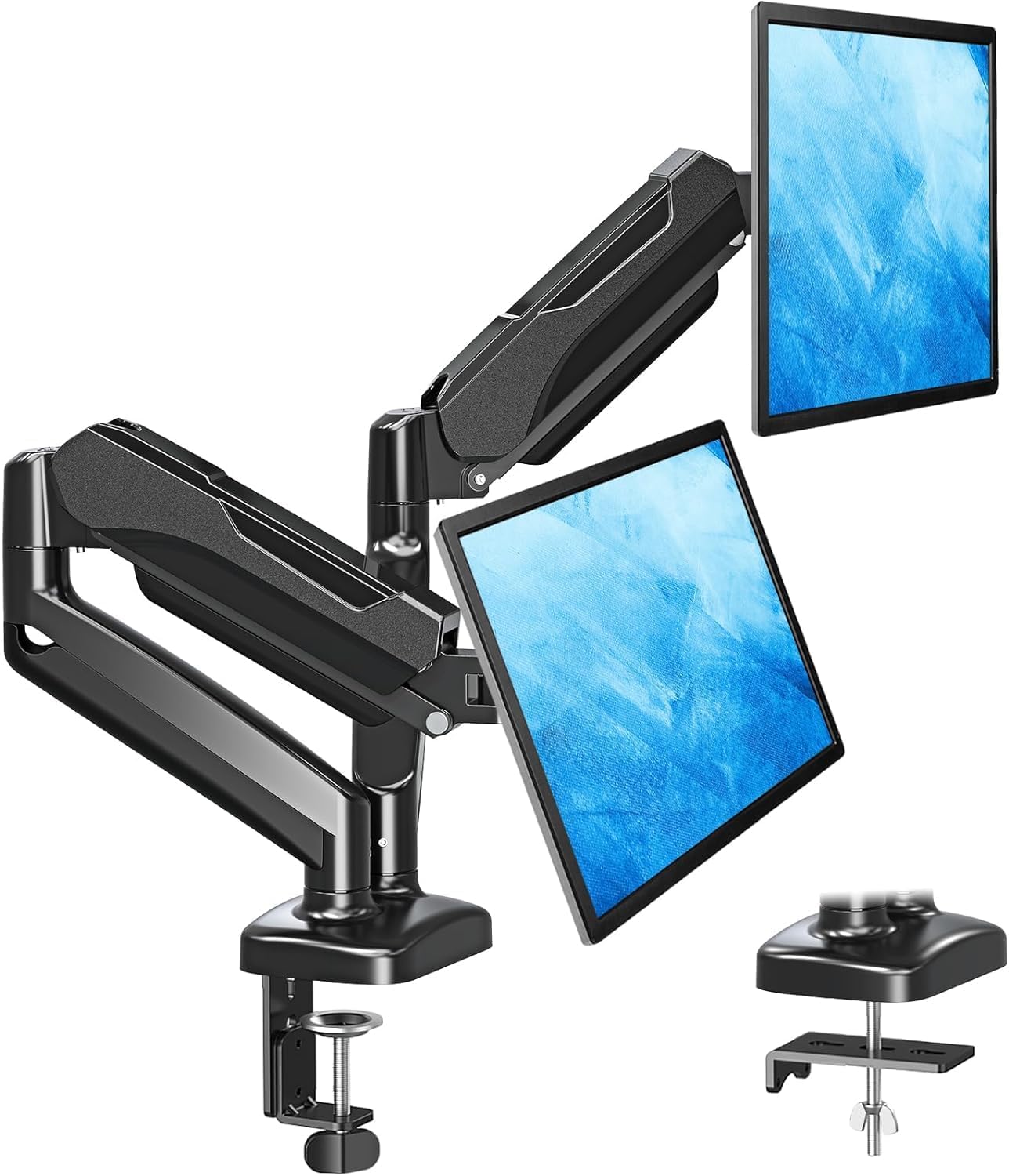 Detalle de MOUNTUP Dual Monitor Stand for 32-Inch Screens