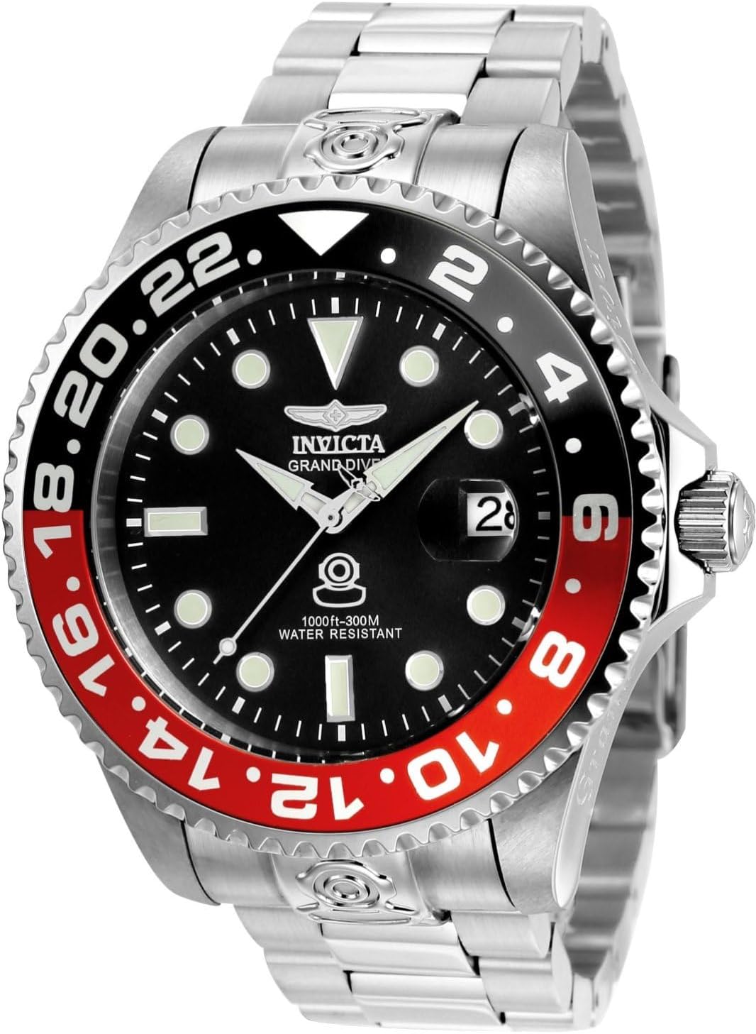 Detalle de Invicta Pro Diver Edelstahl Herren Automatikuhr – 47 mm