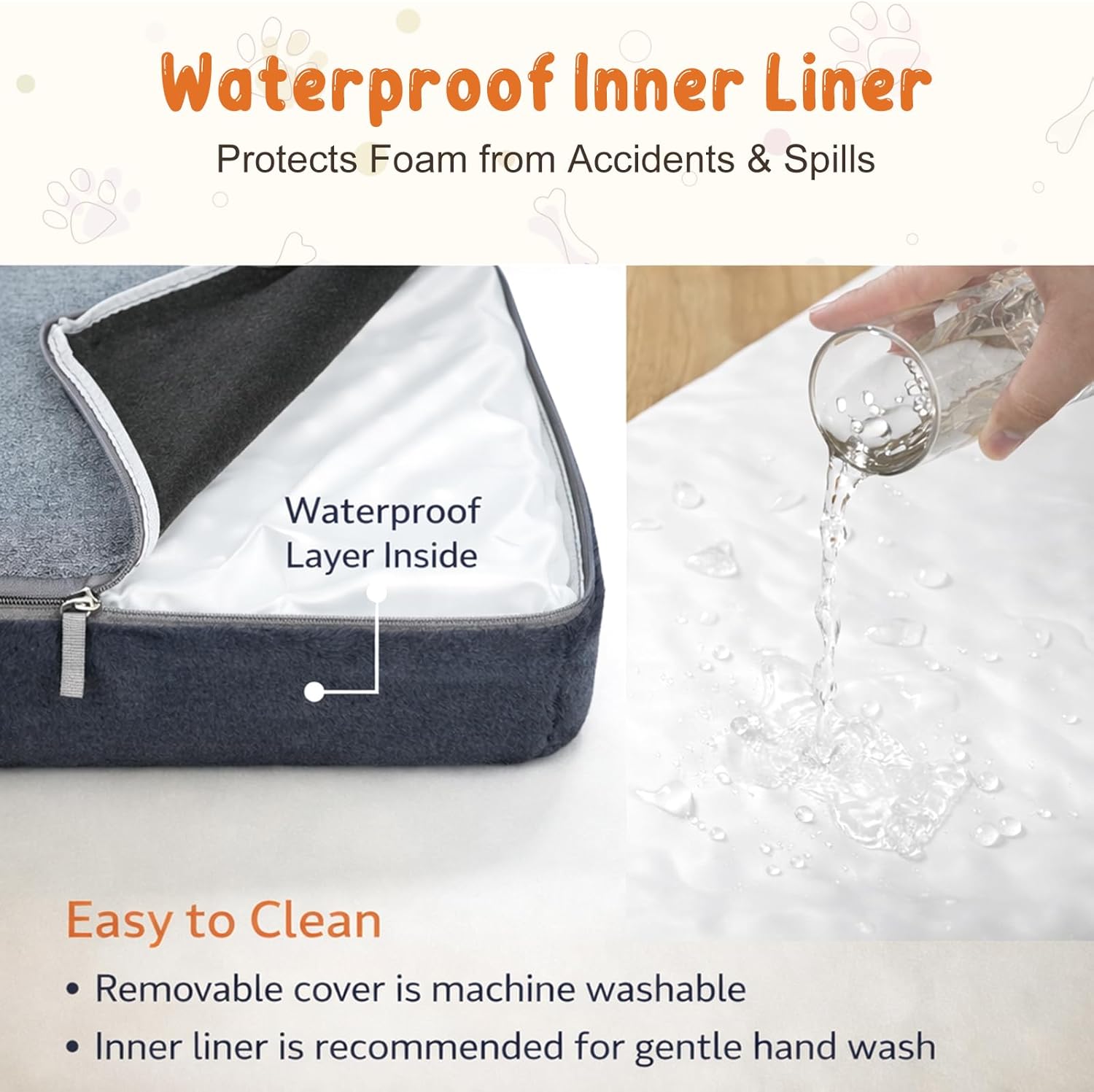 Thumbnail 4 de EMPSIGN tapis de cage réversible imperméable (frais et chaud) gris pour chien et chat