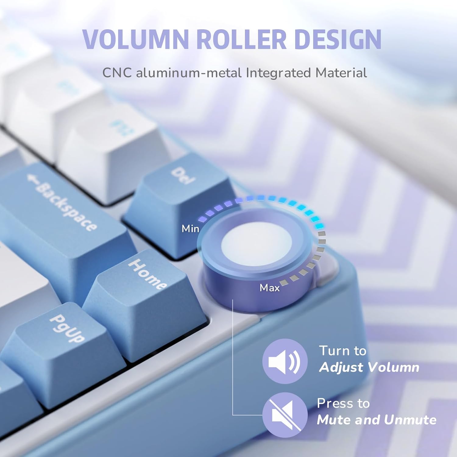 Thumbnail 3 de RK ROYAL KLUDGE R75 Mechanical Keyboard with Volume Knob – 75% Layout, Gasket Mount, Red Switches, US Layout
