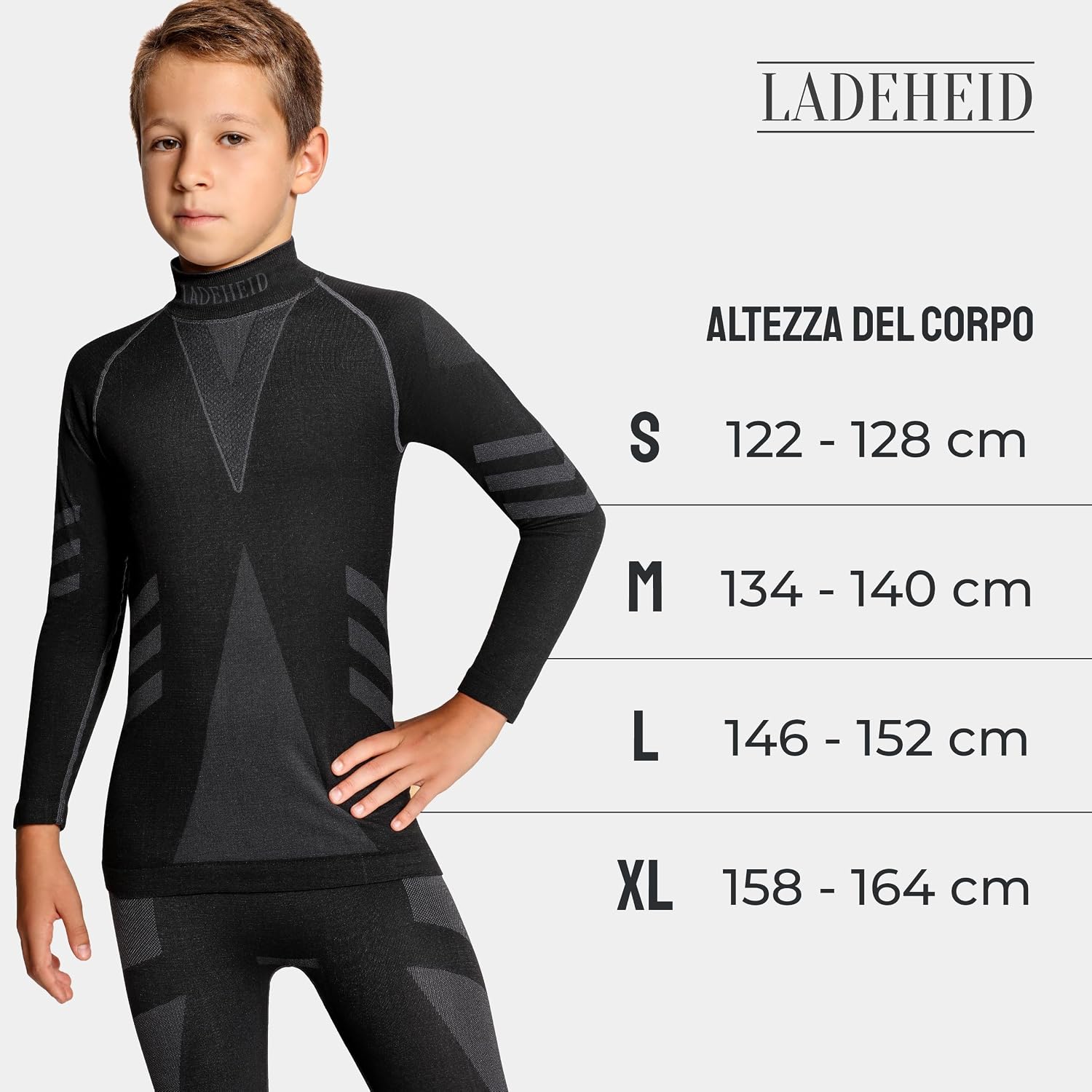 Thumbnail 5 de Ladeheid Maglia Termica Bambino e Bambina a Manica Lunga LAGI007 in microfibra