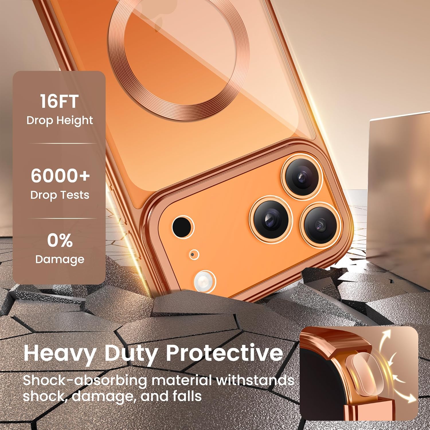 Thumbnail 6 de GOLBINBOX GolbinBox for iPhone 17 Pro Max Case with Stand (MagSafe, Camera Control, Shockproof Protection)