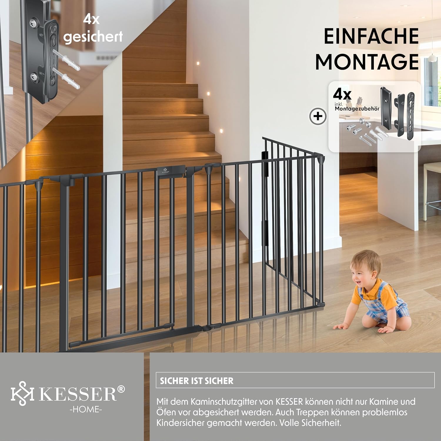 Thumbnail 5 de KESSER® Kaminschutzgitter 480 cm 🚪