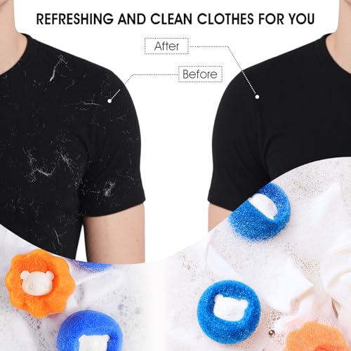 Detalle de Thryzaty 8-Pack Pet Hair Remover Washing Machine — Reusable Hair Catchers for Clothes, Bedding and More