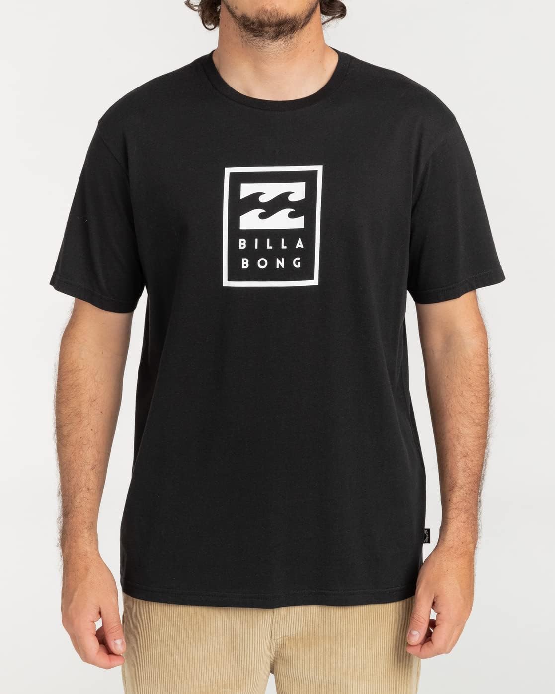Detalle de Billabong Unity Stacked T-Shirt Homme – Lot de 1, coton 160 g/m², coupe régulière