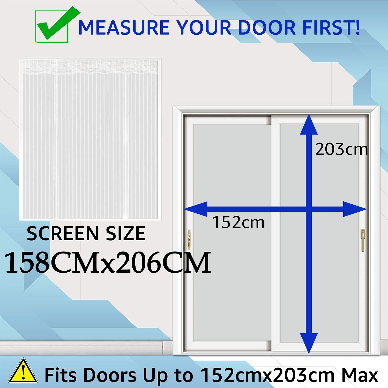 Thumbnail 1 de TheFitLife Double Door Magnetic Fly Screen review: practical, large-entrance mesh with strong magnets