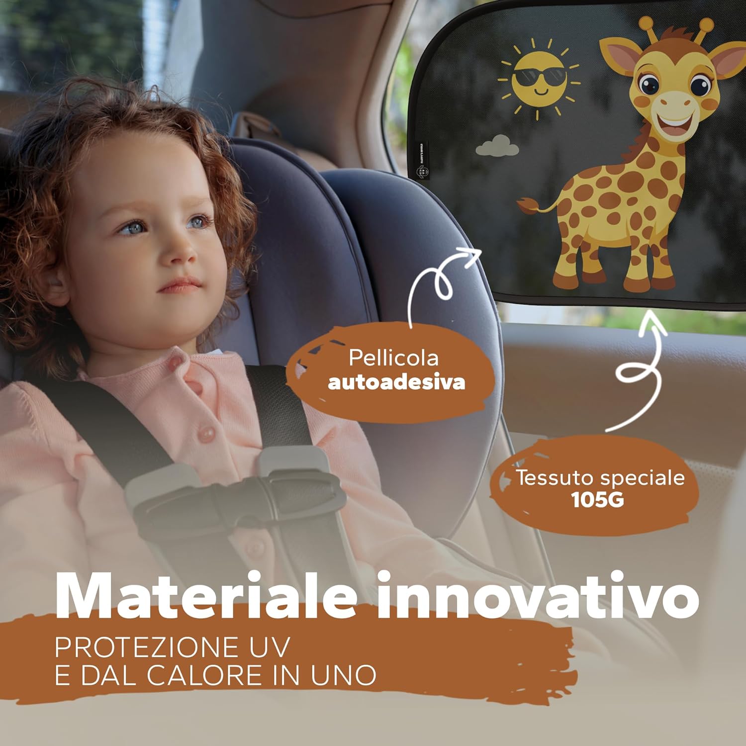 Thumbnail 5 de Parasole per auto Baby – Giraffa per finestrini laterali