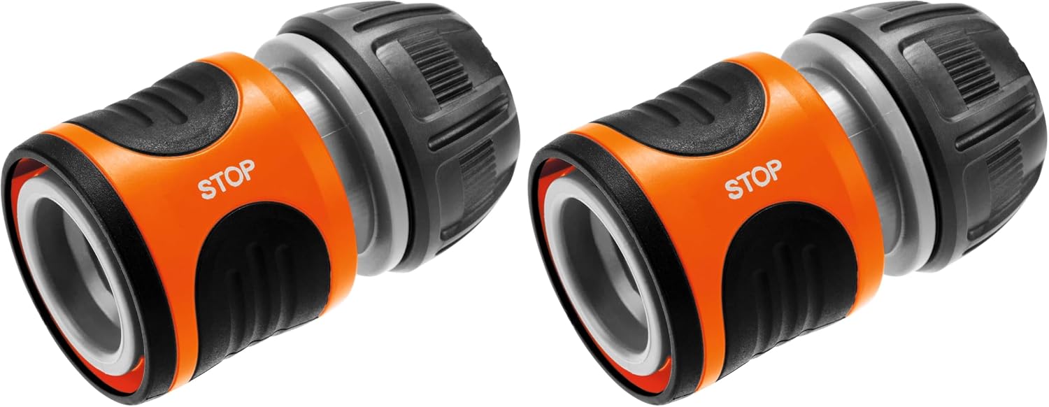 Detalle 1 de Gardena Hose Connector Set 19 mm (3/4 inch) — Original system hose connectors with water stop