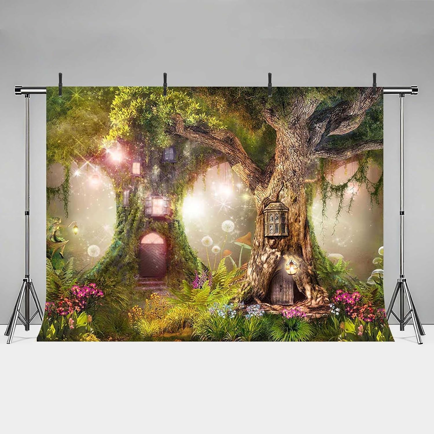 Detalle 2 de MEHOFOND 10x7ft Spring Forest Backdrop