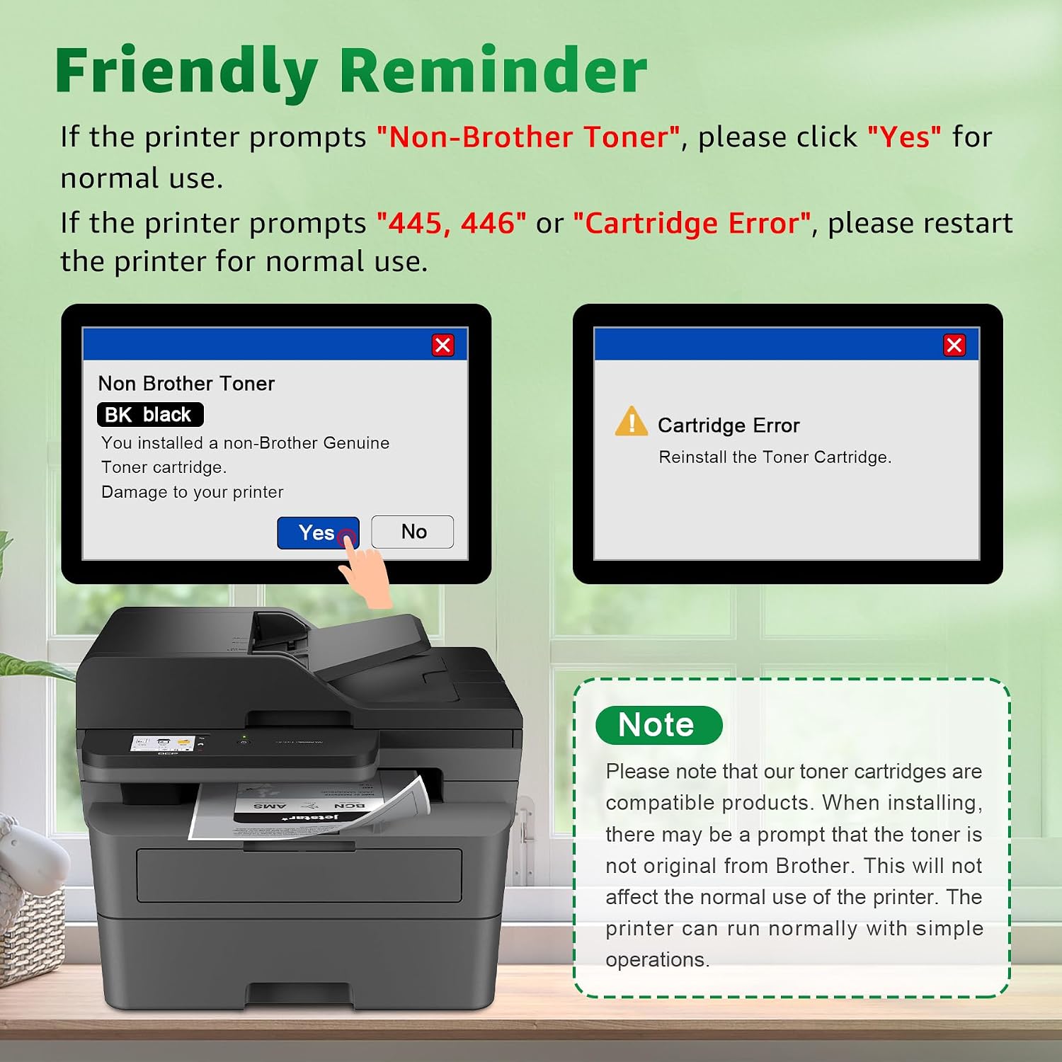 Thumbnail 5 de GREENSKY TN2510XL toner 1 Black for Brother printers 🖨