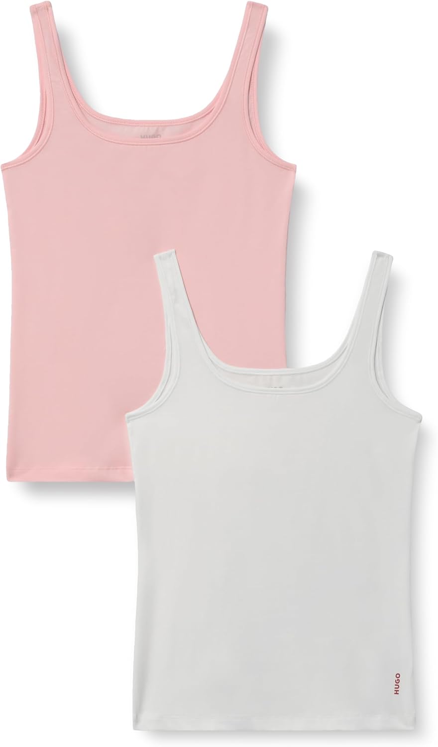 Detalle de HUGO Damen Twin Vest 10272521 01 Vest – hochwertige Baumwollmischung