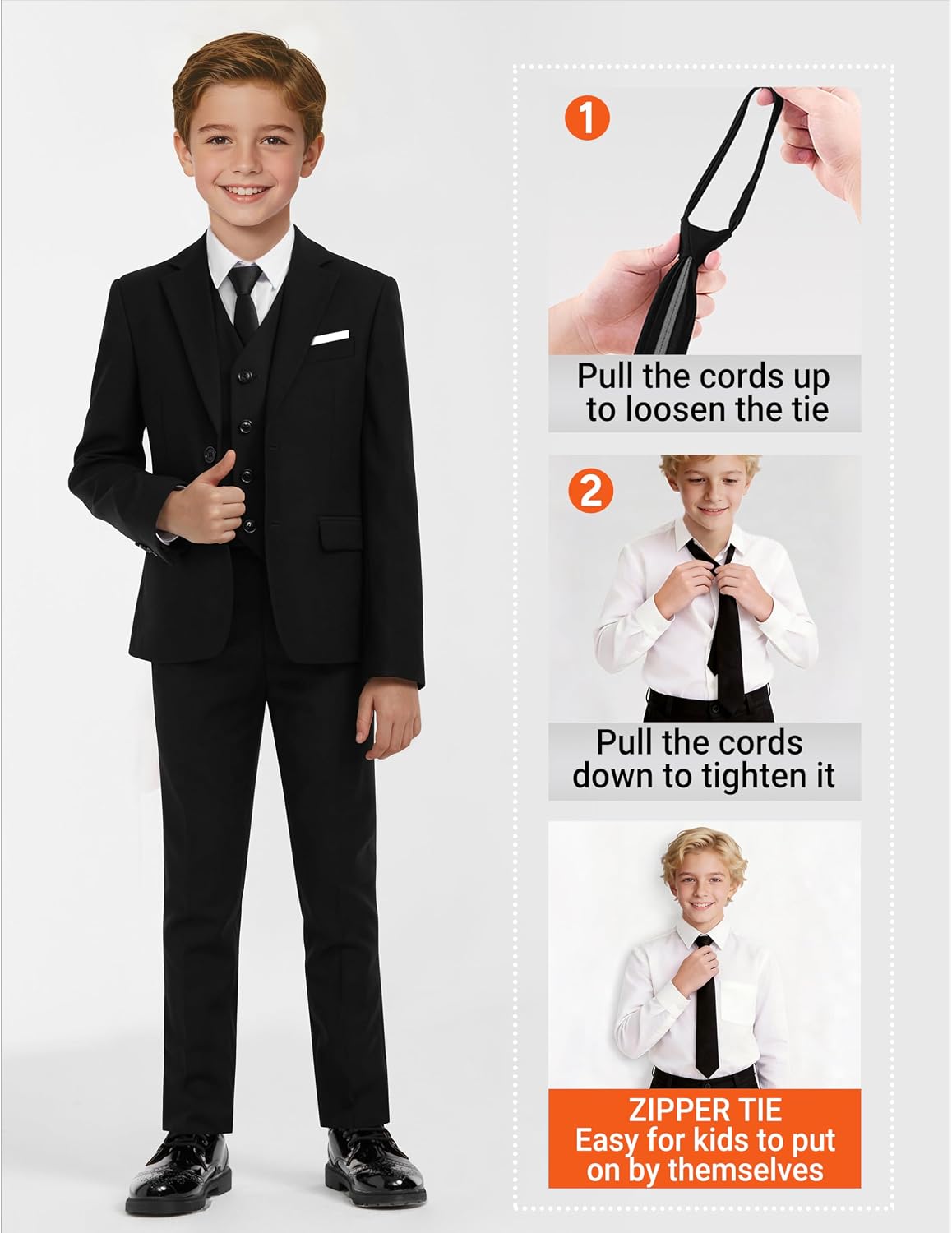 Thumbnail 5 de AmazingSea Boys Formal Suit 7-piece
