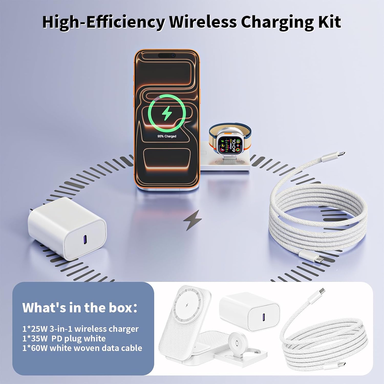 Thumbnail 6 de 3-in-1 Magnetic Charging Station, 25W