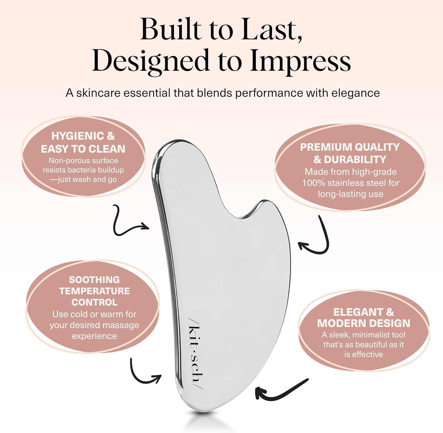 Thumbnail 3 de Kitsch Stainless Steel Gua Sha Facial Tool