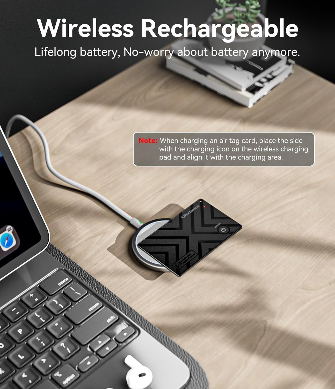 Detalle 2 de Ultrbeka Ultra-Thin Find My wallet tracker
