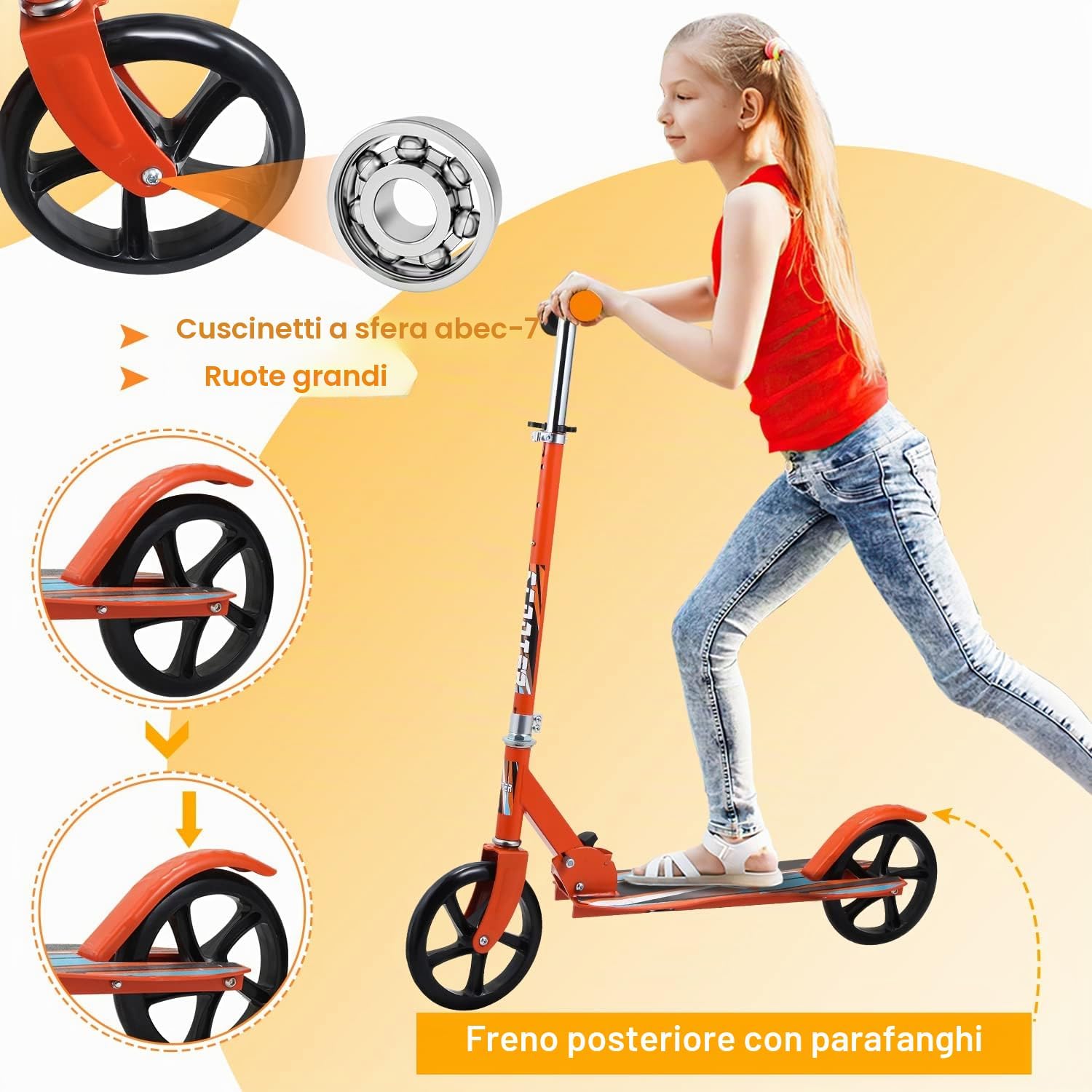 Detalle 2 de Cecaylie Monopattino 205 mm per bambini 🛴