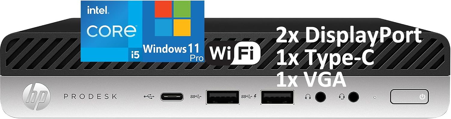 Detalle de HP Mini Desktop PC, 256GB SSD