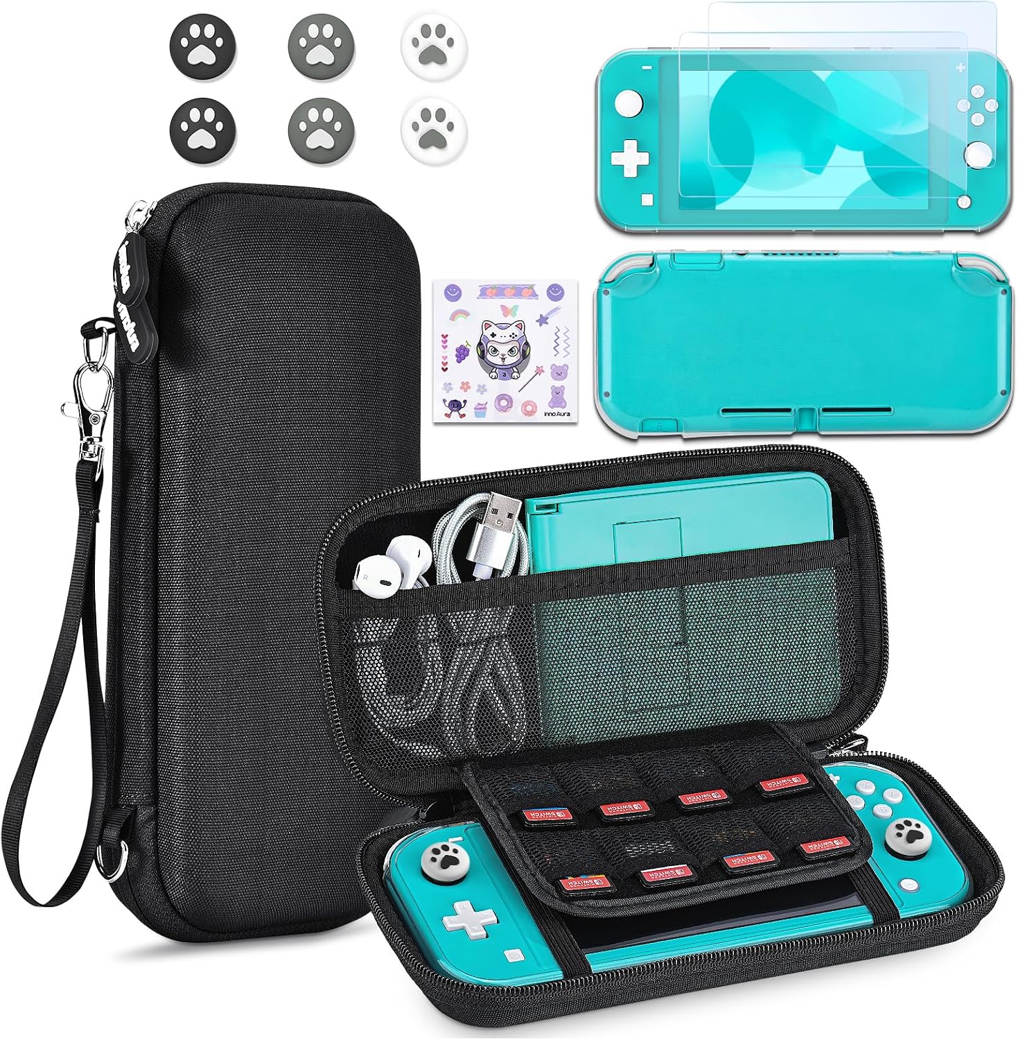 Imagen de innoAura Switch Lite Case 12-in-1 Bundle en OfertitasTOP