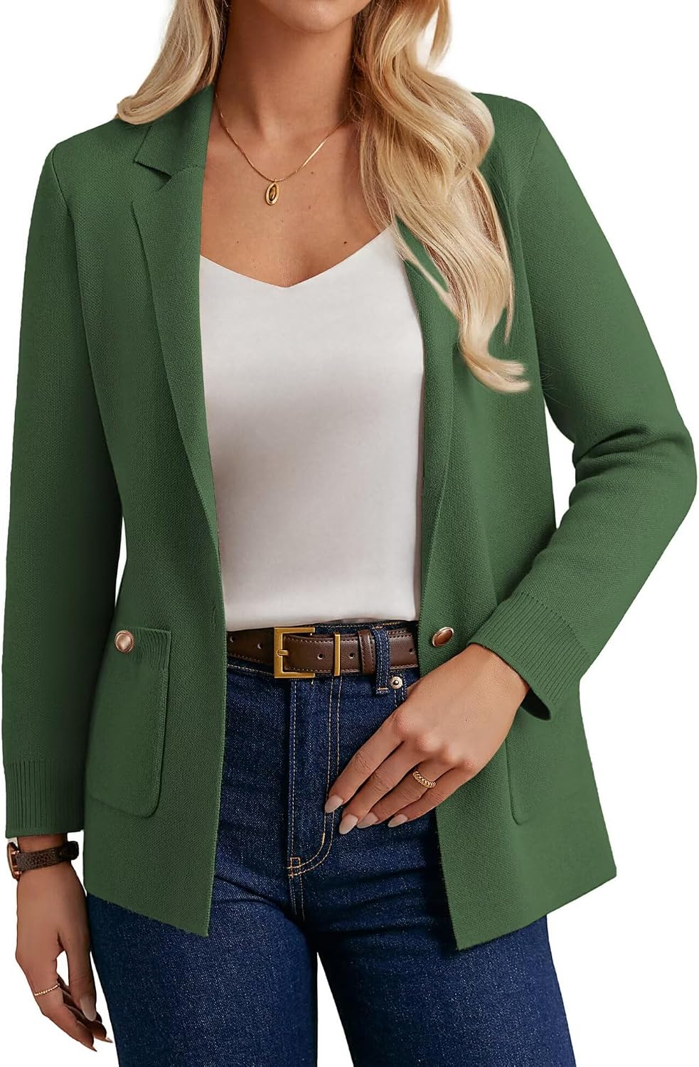 Thumbnail 4 de GRACE KARIN Sweater Blazer Open Front Cardigan