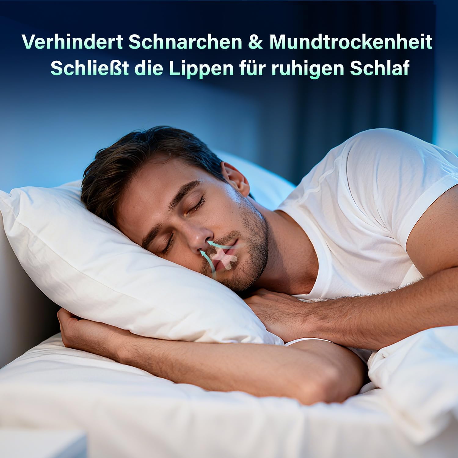 Detalle de Mundpflaster Schlafen 120 Stück für besseren Schlaf