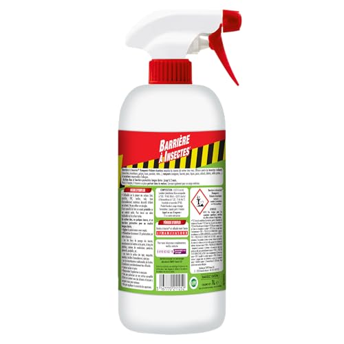 Detalle 2 de Barrière à Insectes – Vaporisateur prêt à l’emploi 1 L (BARSEC1000N) pour insectes volants, rampants et acariens