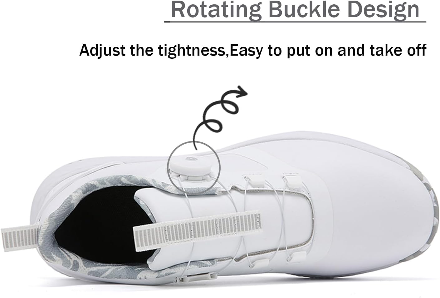 Thumbnail 4 de Solamni Men’s Golf Shoes Waterproof Spikeless Trainers – Anti-slip Outdoor Casual Golf Footwear